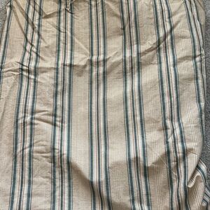 Ralph Lauren Beige and Teal Striped Vintage Sheet size Full